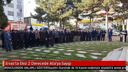 Sivas'ta Eksi 2 Derecede Ata'ya Saygı