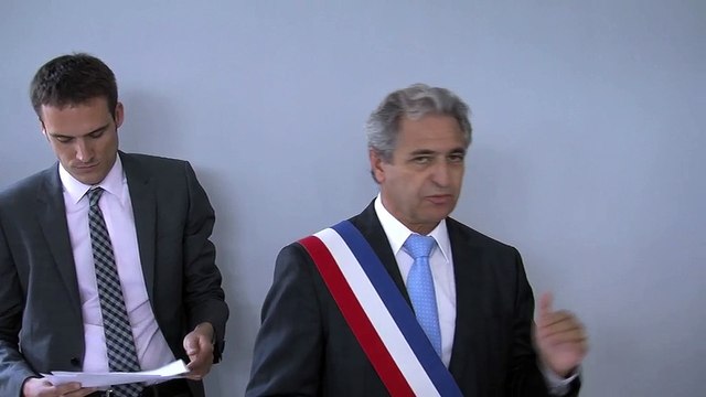 Le discours de Christian Amiraty, maire de Gignac-la-Nerthe, lors de la cérémonie.