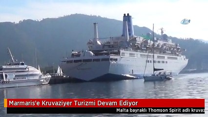 Marmaris'e Kruvaziyer Turizmi Devam Ediyor