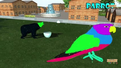 Learn colors with color animals with color dinosaur | Learning animals name and sound with color egg