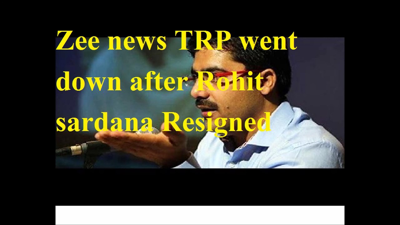 Aaj tak has become no1 news channel after Rohit Sardana resigned from Zee news
