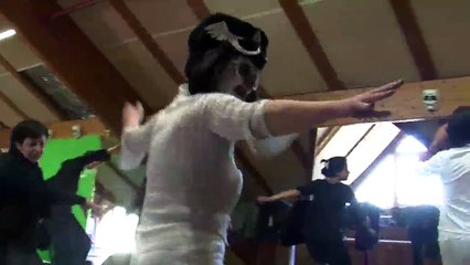 Une séquence de la répétition de la flashmob