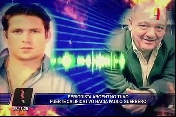 Periodista argentino que tuvo fuerte calificativo hacia Guerrero discute con Paco Bazán