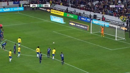 Neymar Goal - Japan 0-1 Brazil 10-11-2017