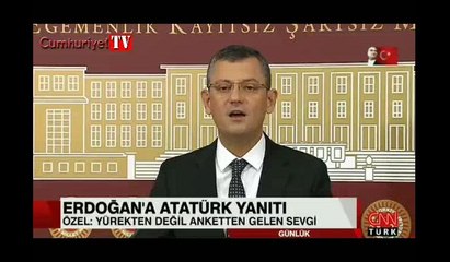 下载视频: CHP'li Özgür Özel'den AKP'ye Atatürk yanıtı: Yürekten gelmeyen anketten gelen Atatürk sevgisi