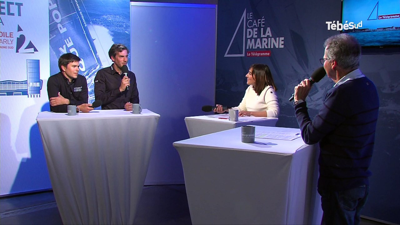 Charlie Dalin, Sébastien Simon. Le "off" du Café de la Marine