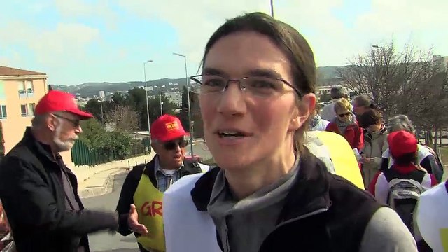 Virginie Lemoine, du Roller-Skate de Martigues a parcouru un morceau du GR 2013 en rollers.
