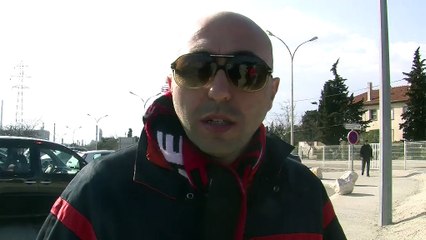 Franck Zarbo , délégué FO Kem One Lavéra au micro de Mnauel Danloy