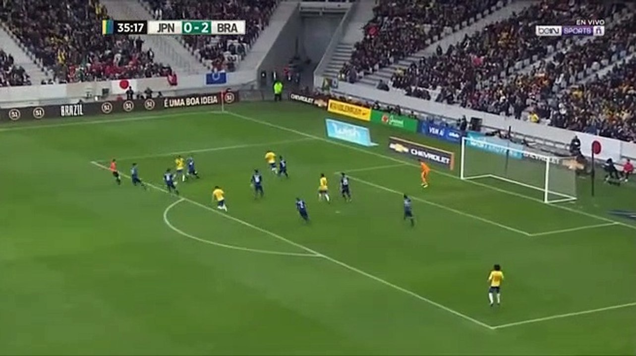 Full Replay - Gabriel Jesus Goal - Brazil 3-0 Japan 10.11.2017