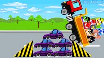 Tow Truck Color Ride | Learn Colors Police Car Monster Trucks Teach Colours for Kids Toddlers Baby
