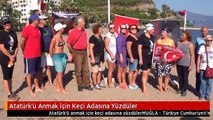 Atatürk'ü Anmak İçin Keçi Adasına Yüzdüler