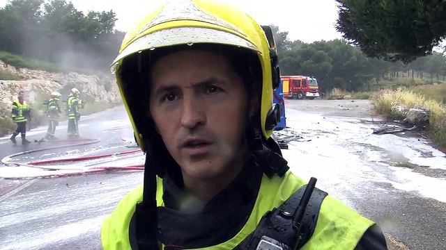 L'interview du capitaine Sylvain Besson, du centre de secours de Martigues.
