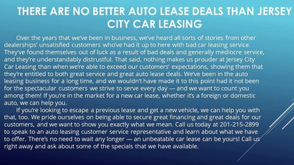 Jersey City Car Leasing