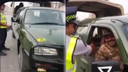 KPK POLICE nay ARMY kie GARI rok kar kya kaha dekhain