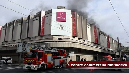 Bordeaux : incendie dans le parking du centre commercial de Mériadeck