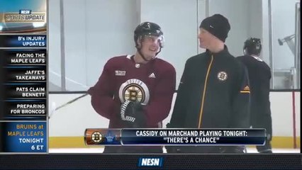 Bruce Cassidy On Brad Marchand, Noel Acciari Injuries