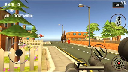 Dinosaur Hunter Dino City 2017 - Kill 8 Carnotaurus 4 Brontosaurus 8 Triceratops Levels 9-10-11