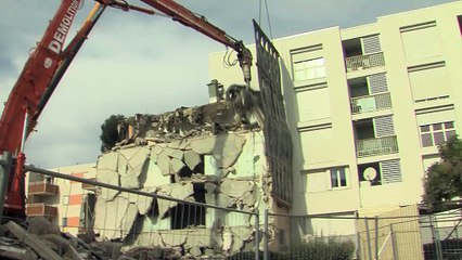 Les explications de Fabien Ceirano, chef de chantier de la partie démolition.