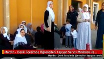 Mardin - Derik İlçesi'nde Öğrencileri Taşıyan Servis Minibüsü ile Otomobil Çarpıştı 9'u Öğrenci 15...