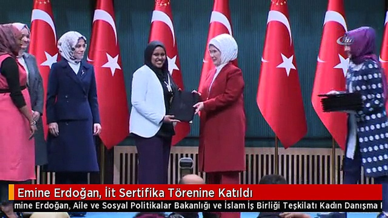 Emine Erdoğan, İit Sertifika Törenine Katıldı