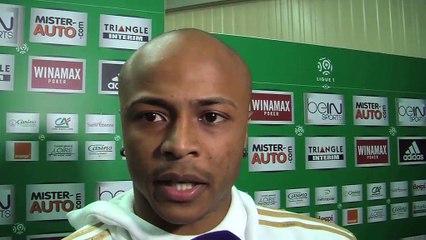 André Ayew titulaire après trois mois d'absence revient sur le match ASSE-OM