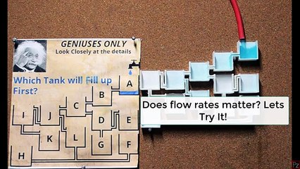 (Flow rate test ) Which Tank Will Fill Up First_ Real Life Experiment