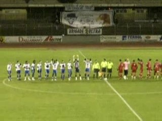 mulhouse/ montceau : entrée equipes