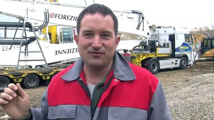 Les explications du chef de chantier Christophe Veau.