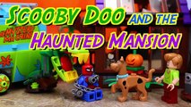 Scooby Doo Lego Mystery Mansion Captures Spiderman Legos Fights Ghost Costume Finds Gold Treasure