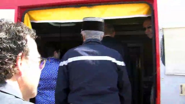 Le drone des pompiers en démonstration