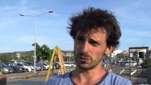 19h45, le Collectif de la Bascule répète sur le parking de Jonquières
