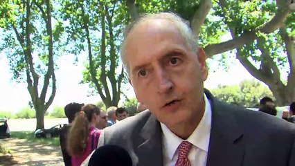 Michel Cadot au micro d'Ulrich Téchené