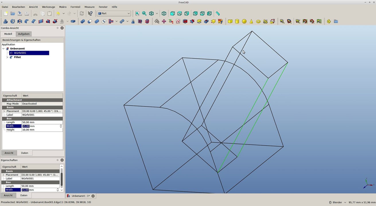 Freecad Tipp und Tricks zum Verrunden
