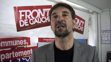 L'interview de Vincent Lemassu, candidat Front de Gauche dans le canton d'Istres.
