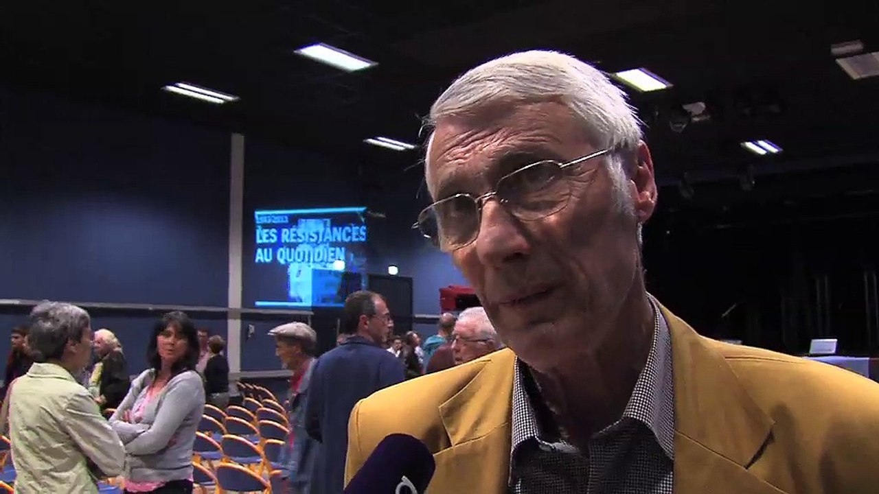 Serge Baroni, président des Amis de La Marseillaise au micro d'Ulrich Téchené