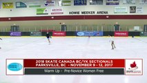 Pre Novice Women - Free Program (Part 1) - 2018 Skate Canada BC/YK Sectional Championships - Parksville, BC (19)
