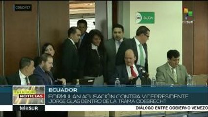 Fiscalía ecuatoriana acusa a Jorge Glas de asociación ilícita