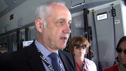 Revivez en images la visite de l'Airbus A400M.