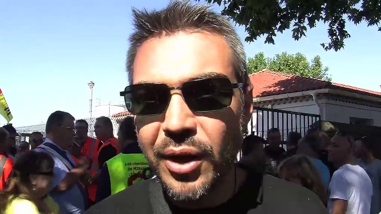 Fabrice Trankle représentant syndical CGT de la gare de triage de Miramas