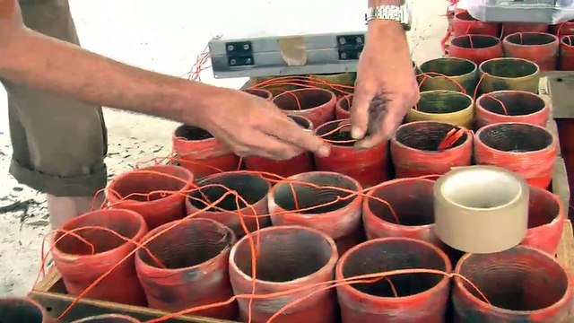 Les artificiers du Groupe F en plein préparatifs