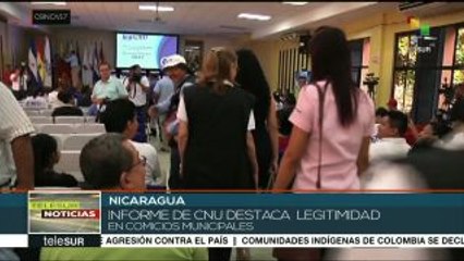 Informe destaca legitimidad en elecciones municipales de Nicaragua