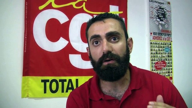 Frédéric Ambrosio, représentant CGT Total La Mède