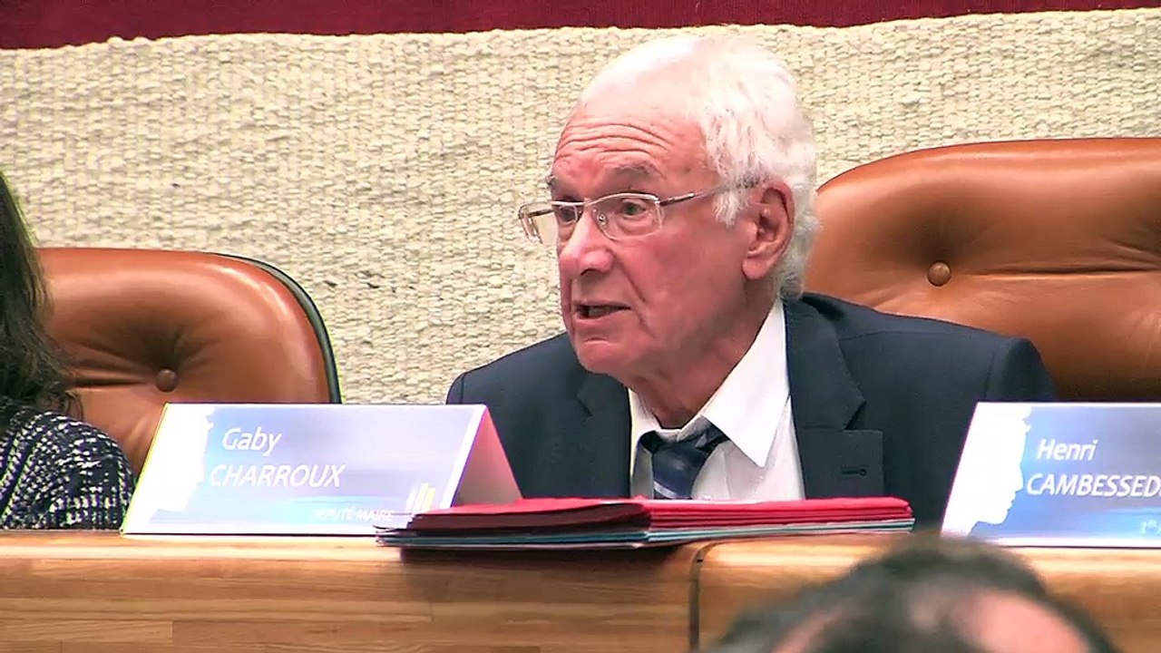 Gaby Charroux s'est exprimé sur le marché et le parking Général Leclerc.