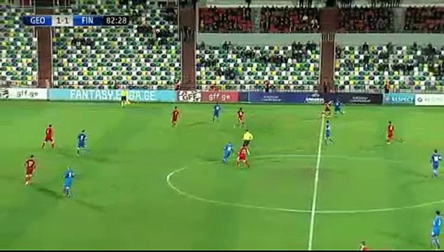 1-2 Benjamin Källman Goal UEFA Euro U21 Qual. Group 3 - 10.11.2017 Georgia U21 1-2 Finland U21