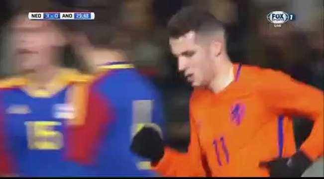 3-0 Oussama Idrissi Goal UEFA Euro U21 Qual. Group 4 - 10.11.2017 Holland U21 3-0 Andorra U21