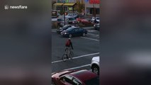 Man dragged along by car in shocking road rage incident