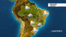 Previsão Brasil - Frente fria avança pelo Sudeste