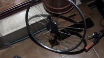 como reparar o cambiar un eje en una rueda de bici ( how to repair a shaft on a bike wheel )