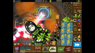 Bloons Monkey City - Contested Territory on Volcano Keyhole - Reaching 100 on BMC