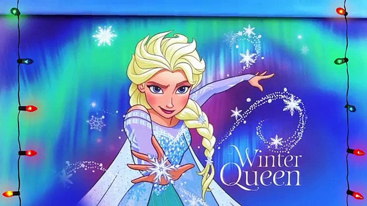 HUGE Elsa Frozen Surprise Present from Santa Claus Christmas Girl Toys Blind Bags Kinder Playtime